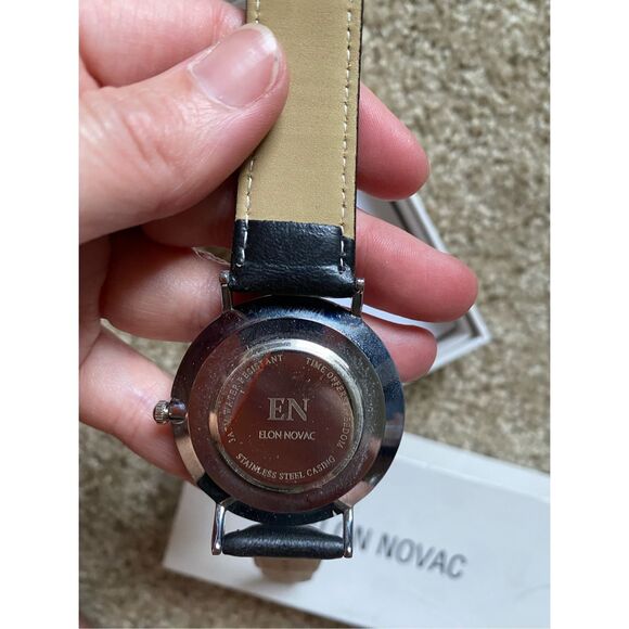 Elon Novac ALEXANDER IOB Black Wristwatch, MSRP $229 - Picture 14 of 14